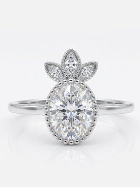 Pineapple ring, 925 Sterling Silver Charmed Aroma Topical Ring Collection